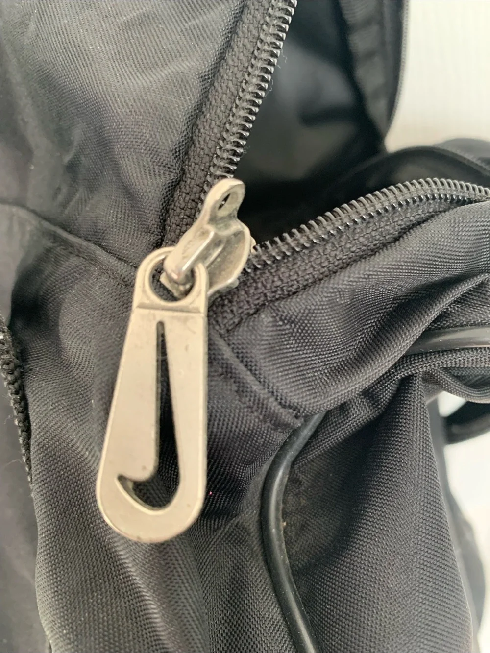 Y2K Vintage Nike Black Duffle Bag - Sports Travel Bag - 1990s